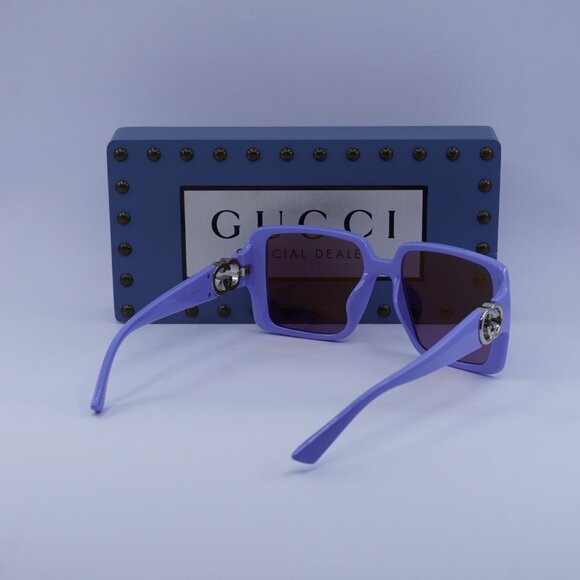 Gucci GG1692SA 004 Square Sunglasses - Violet - Picture 9 of 11